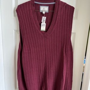 Jos. A. Bank 1905 red sweater vest, 4xlt tailored fit, nwt, #11
